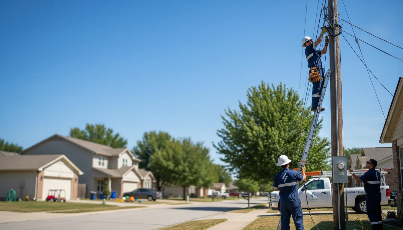 Residential electrician providing installation services in Severy, KS